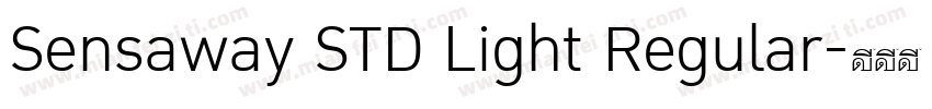 Sensaway STD Light Regular字体转换